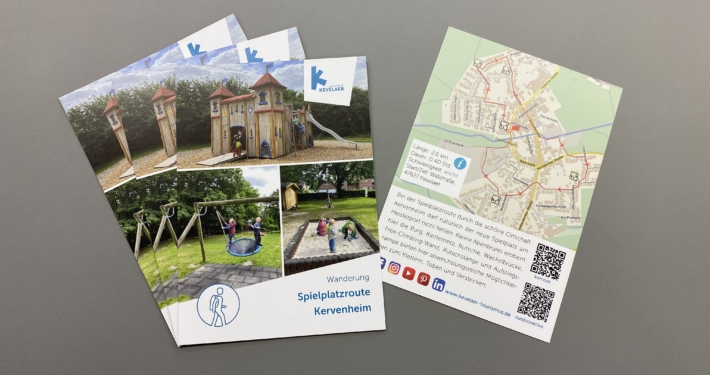 Postkarte Spielplatzroute Kervenheim - Kevelaer Marketing
