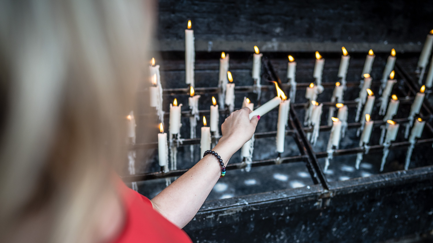 Kerzen am Kapellenplatz